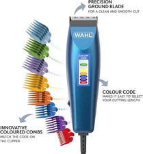 Wahl Mens Colour Pro Corded Hair Clipper Trimmer Grooming Set
