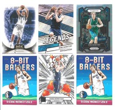 Dirk Nowitzki Basketball Card Lot (6) Silver Insert Cool Base Dallas Mavericks 