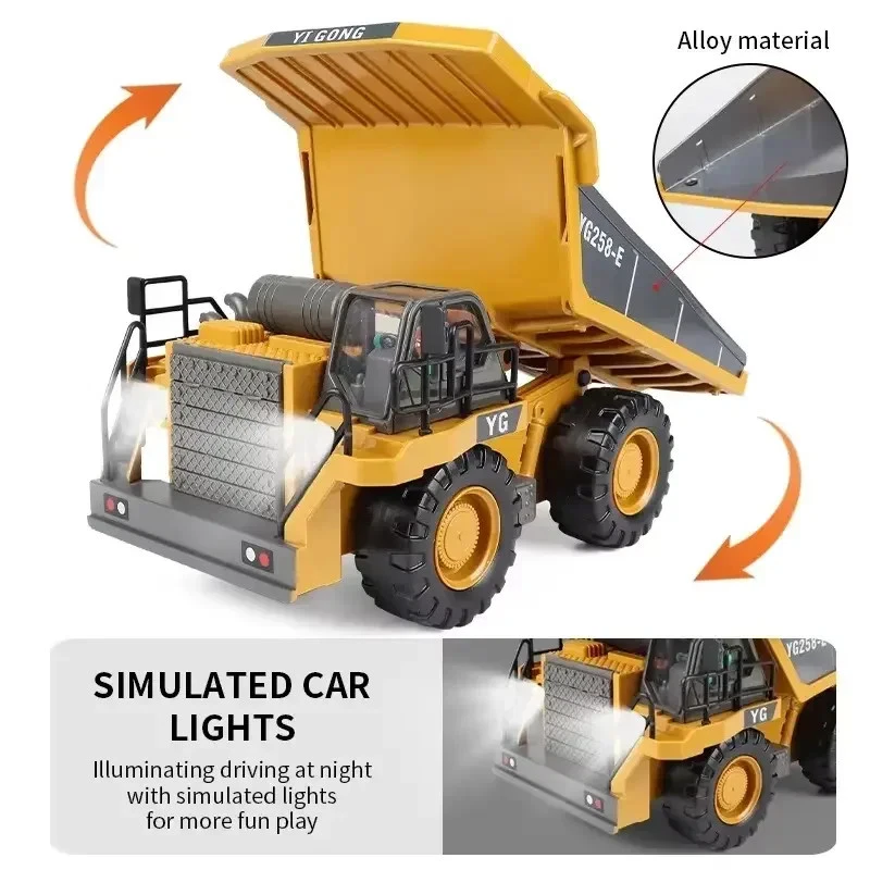 ​New 4x4 Off-Road Excavator RC Stunt Crawler - Battery-Powered Radio Control Toy - Image 2 of 4