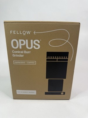 Fellow Opus Conical Burr Grinder Matte Black Electric Coffee Grinder C6-40