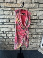 Nine West Women's Sleeveless Pink Multi Size 12 Dress