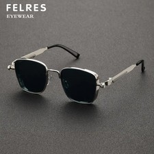 Men Women Metal Punk Sunglasses Retro Outdoor Shade Glasses UV Protection