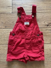 Osh Kish B?gosh 12m Red Vestbak Overalls, Frilly, Girls Cloths, Toddler