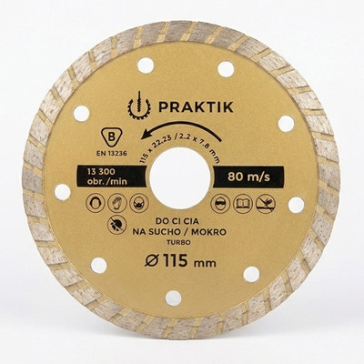 115 mm Diamanttrennscheibe EN13236 zertifiziert Turbo Klinge 4,5 Zoll Beton Stein Gra