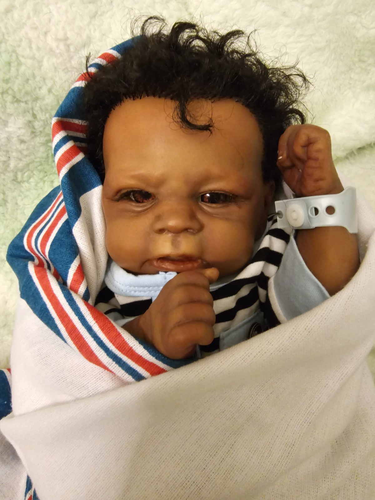 Beautifully Handcrafted Reborn Doll 17" Elijah. Great For An