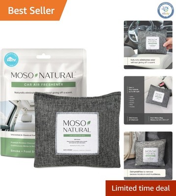 Non-Toxic Air Purifying Bag for Cars - Large 300g Bamboo Charcoal Solution