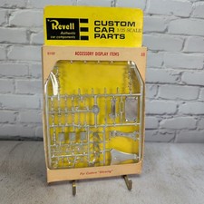 Vintage Revell C1157 Custom Car Parts Accessory Display Items 1/25 Scale Chrome