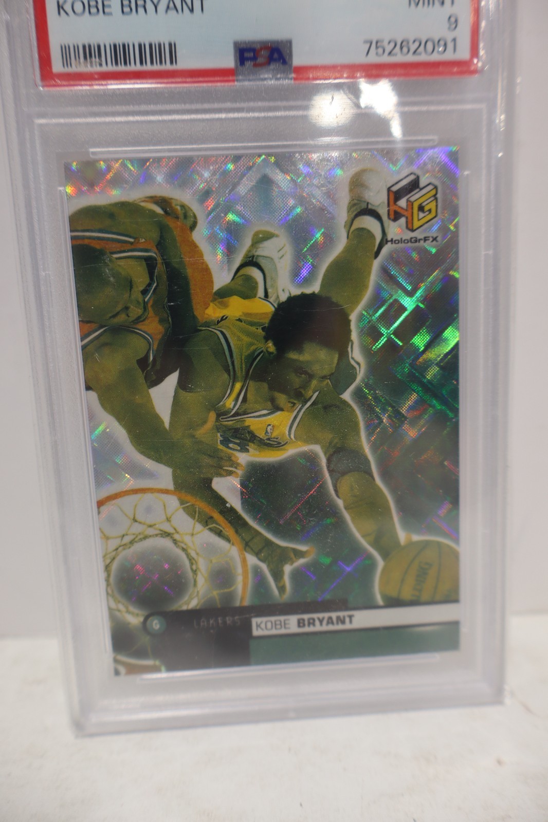 1999 Upper Deck HoloGrFX Kobe Bryant PSA 9 #28 view 2