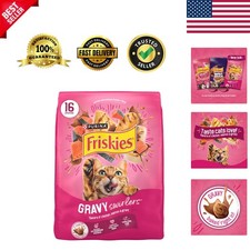 Purina Gravy Swirlers Dry Cat Food 16 Lbs - Chicken & Salmon with Gravy Delights 1.69 per gallon