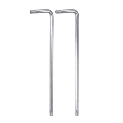 2pcs T27 Tamper Proof Torx Key Wrench L Shape 5.59'' Long Arm High Carbon Steel