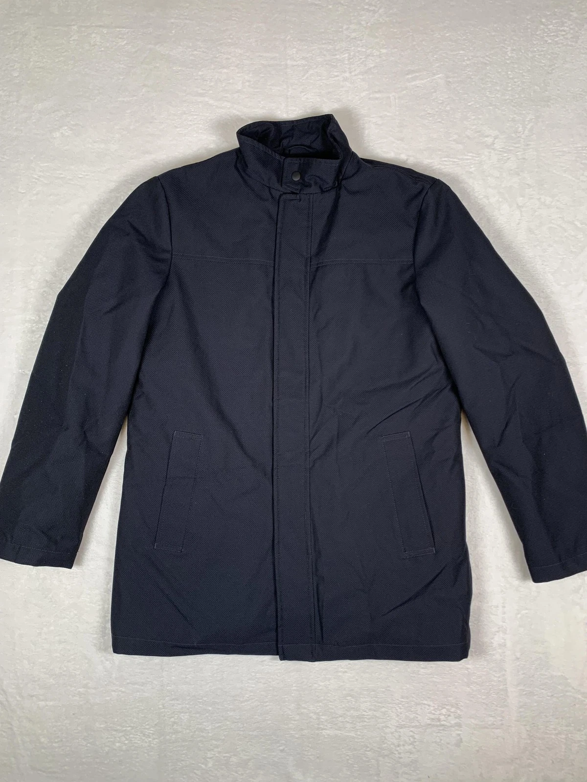 Jos A Bank Jacket Mens 38 Regular Navy Travel Tech Traveler Quilted Insulated