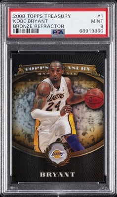 2008 TOPPS TREASURY BRONZE REFRACTOR #1 KOBE BRYANT 728/999 PSA 9