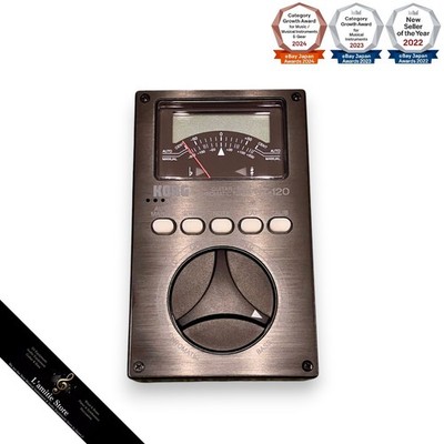 KORG GT-120 GUITAR BASS CHROMATIC TUNER Auto Manual Mic DADGAD LED GT120 Tested