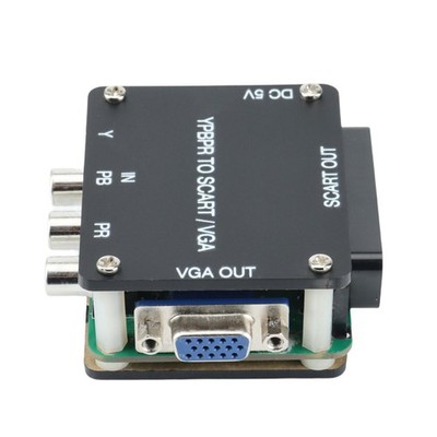 2X YUV TO RGBS YPBPR to SCART YPBPR TO VGA Komponente Transcoder Konverter 1974