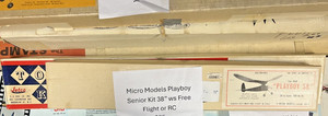 MICRO MODELS PLAYBOY SENIOR 1940's 38" WS~INCLUDES COVERING, PLANS, COMPLETE FF