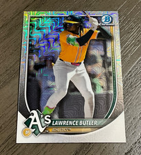 2025 Bowman Chrome # 65 Lawrence Butler Mega Refractor Athletics