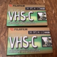Fuji Film VHS-C TC-30 Camcorder 2 Tapes NEW SEALED Vintage