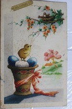 Easter French Joyeuses Paques Postcard Old Vintage Card View Standard Souvenir