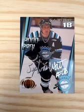 2000-01 Chicoutimi Sagueneens Signed #8 Sylvain Watt 024/100 AUTOGRAPHED