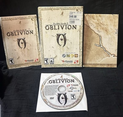 Oblivion Elder Scrolls IV Bethesda PC Box Game DVD ROM Complete CIB 2006