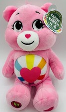 Care Bears Hopeful Heart Bear Plush Rainbow Heart 11  Recycled Bottles 2023 NWT