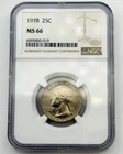1978-P Washington Clad Quarter 25C NGC MS66 BU UNC Philadelphia US Coin BM1