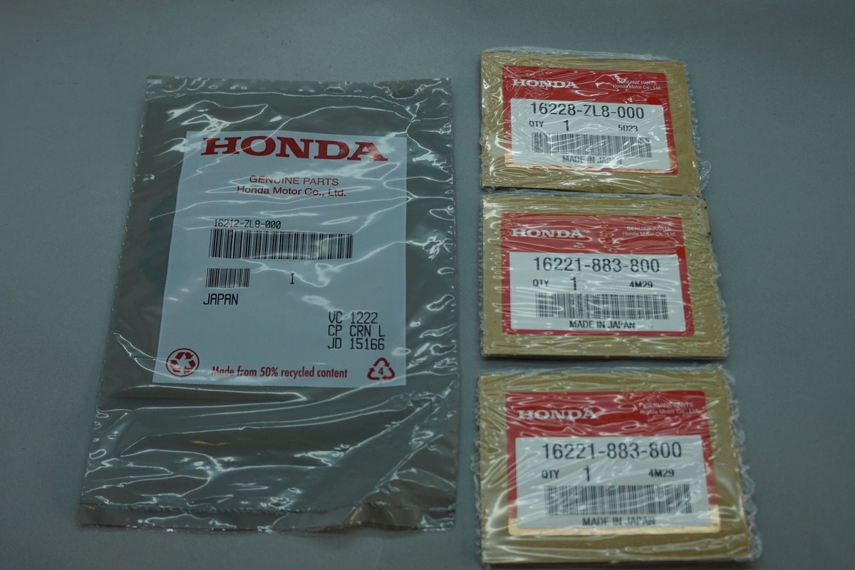 GENUINE HONDA CARBURETOR GASKET SET 16221-883-800 16228-ZL8-000