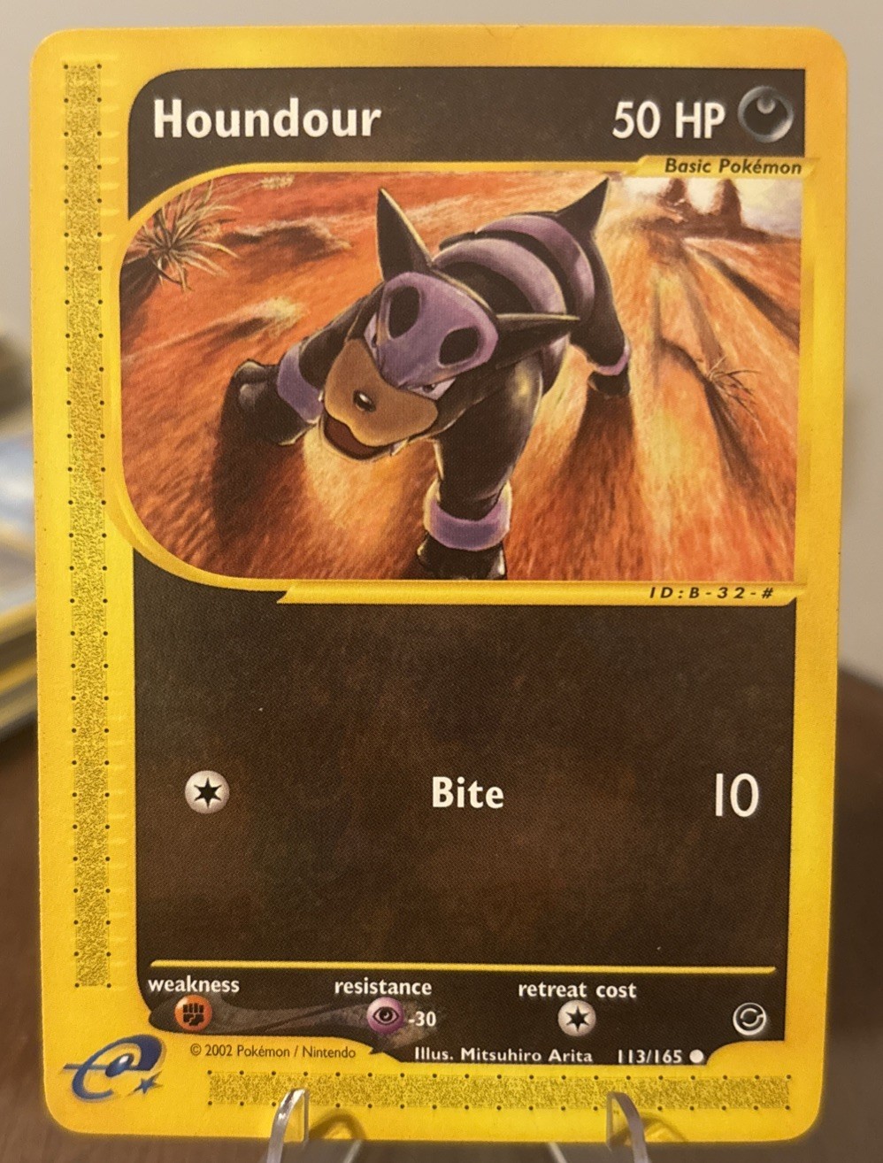Houndour 113/165 Expedition Base Set Regular NM Pokemon TCG Free Ship