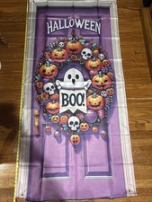 Halloween Collectible Blanket 34X70 Fun Spooky Holiday Pumpkin NEW Banner