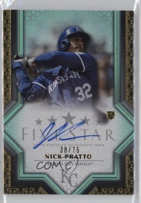 2023 Topps Five Star Aqua 38/75 Nick Pratto #FSA-NPR Rookie Auto RC qf6