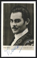 AK Opernsänger Thomas Stewart als Escamillo in Carmen, mit original Autograph 