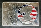2024 $1 American Silver Eagle Dollar Colorized in a 2oz Silver Holder