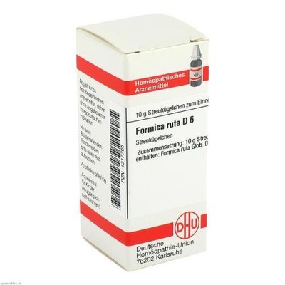 FORMICA RUFA D 6 Globuli 10g PZN 4217765