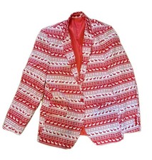 Giacca cappotto sportivo blazer brutto Natale Suslo Couture XL 44 renna slim