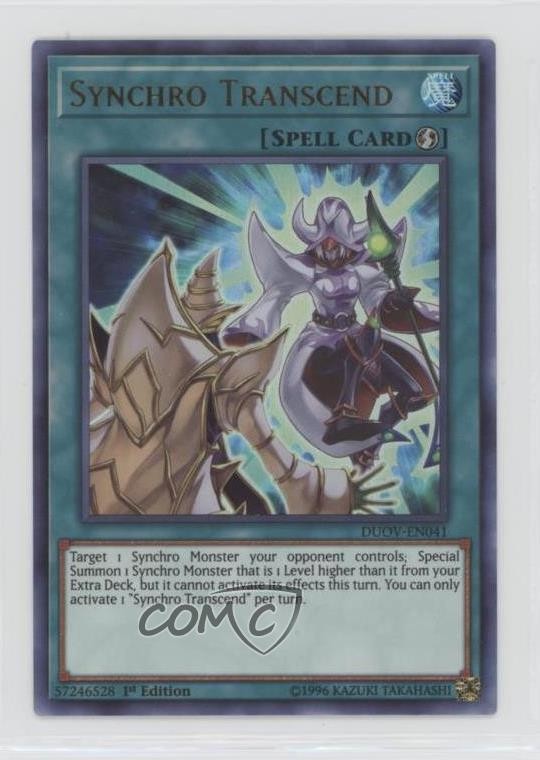 Synchro Transcend Ultra Rare 1st Ed. YuGiOh Duel Overload #DUOV-EN041