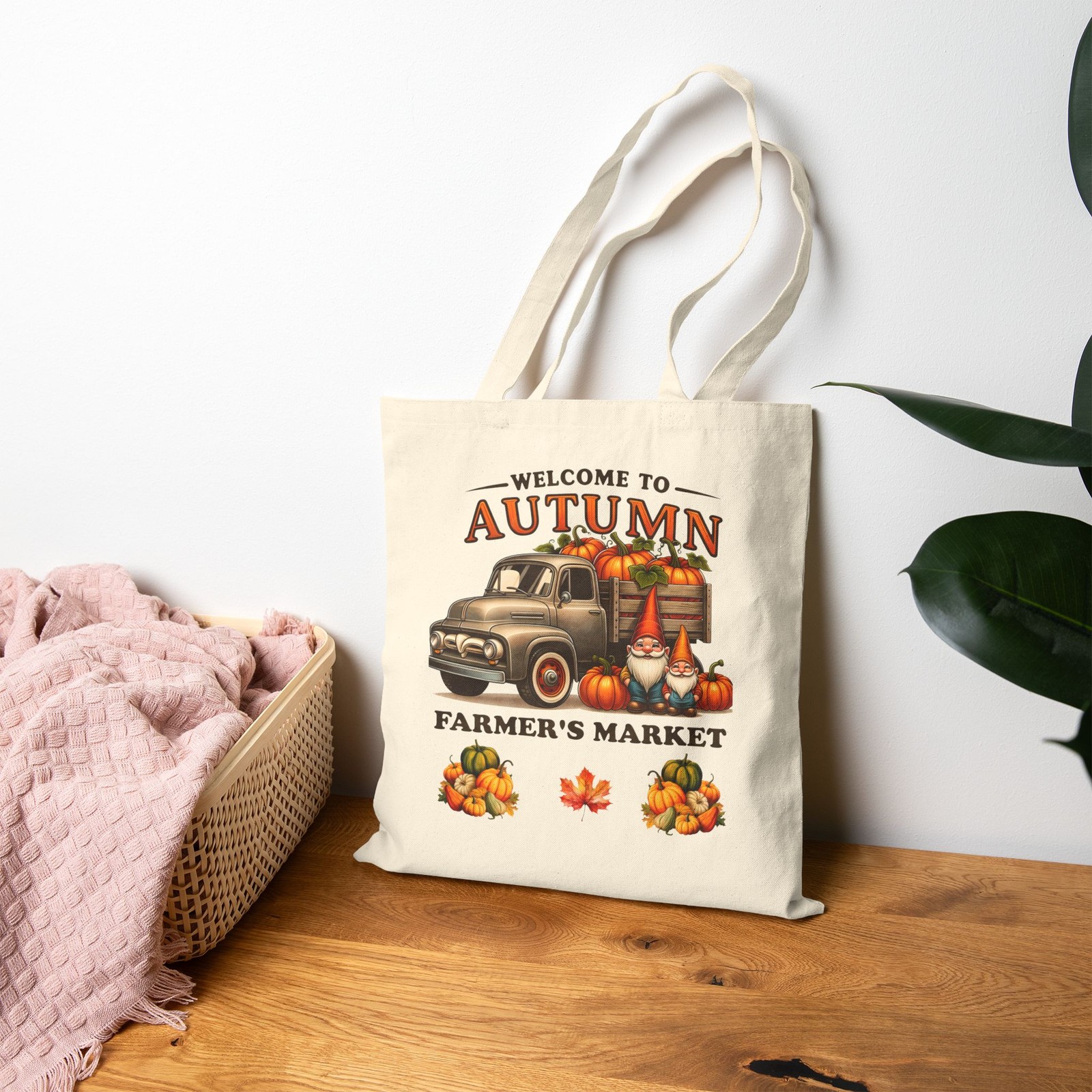 Eco-Friendly Cotton Canvas Grocery Tote Bag for Farmers Market - Sustainable & Reusable