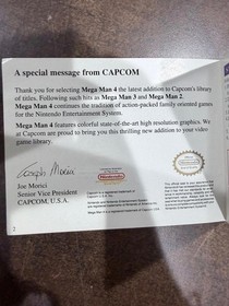Mega Man 4 Nintendo NES Manual Only