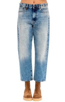 R13 Boyfriend Damen Jeans 29 Jasper Cropped Whiskers Faded Blue SS26 *