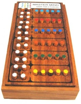 Fair Trade Thai Thailand Holz Rainwood Mastermind Brettspiel Set 22x12x4cm