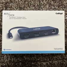 CalDigit Thunderbolt 3 Multiport Dock USB 3.0 Dual Display Port Ethernet 