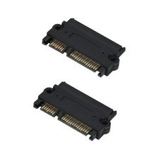 2 Pack SATA to SATA HDD Adapter, 22 Pin 7 15 Male to 22 pin Female Extender