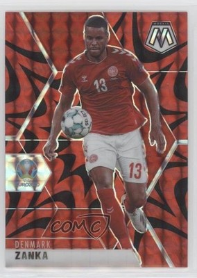 2021 Mosaic UEFA Euro 2020 Reactive Red Prizm Mathias Jorgensen Zanka #35 0x7j