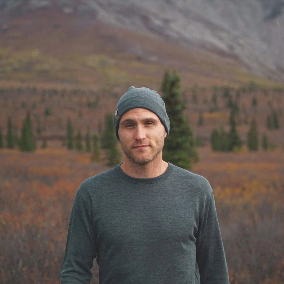 Minus33 100% Merino Wool Base Layer Midweight Grey Crew Neck Medium - Image 3 of 4