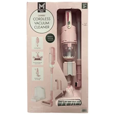 Member's Mark Kid's Battery Operated Toy Cordless Vacuum Cleaner, 7 Piece, Pink