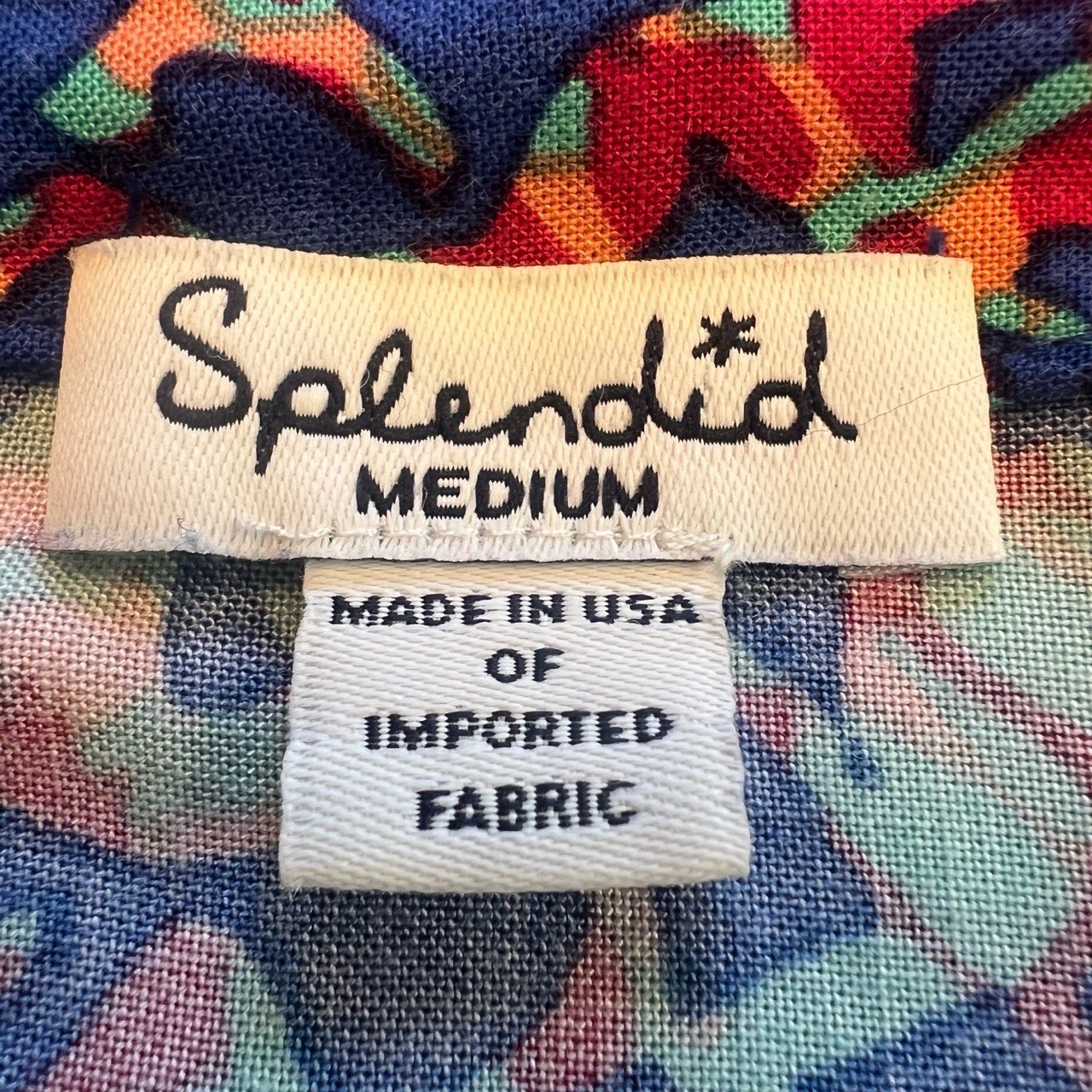 Splendid Multicolor Pattern Collared V-Neck Blous… - image 2