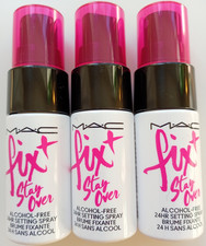 MAC SETTING SPRAY FIX+ STAY OVER  ALCOHOL FREE 24 HOUR FINE TRAVEL SET 3 X 13ML