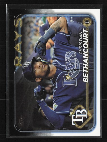 2024 Topps #96 Christian Bethancourt Golden Mirror Tampa Bay Rays SSP