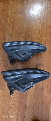 Versace Men's Black Chain Reaction Sneakers by Versace size 43 eu us 9.5