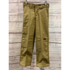Genuine Dickies Boys Double Knee Work Pants Khaki Tan Size 7 Regular W2412GE