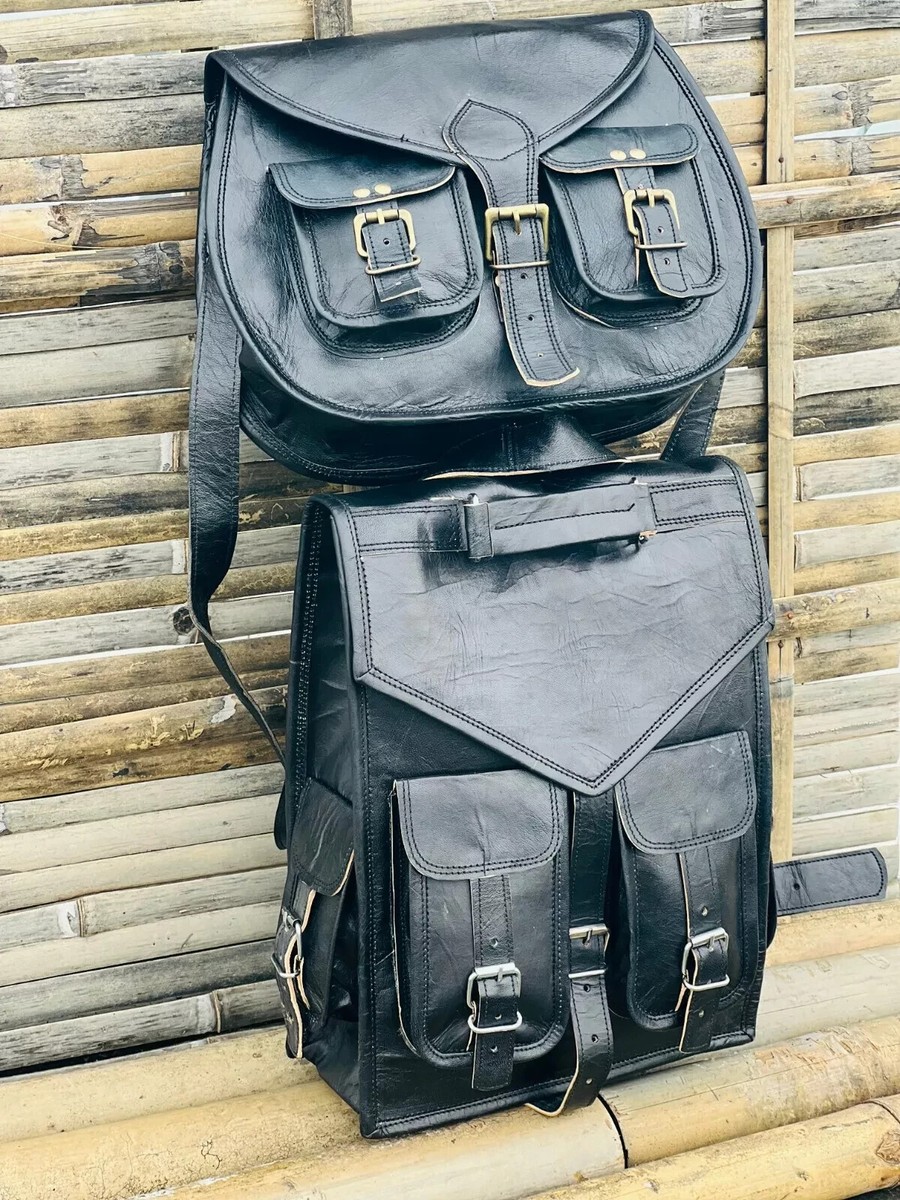 Leather Crossbody Convertible Backpack Messenger Bag Purse  display picture 3